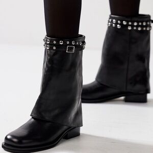Scorpio Studded Foldover Boots FREE PEOPLE SOLD OUT